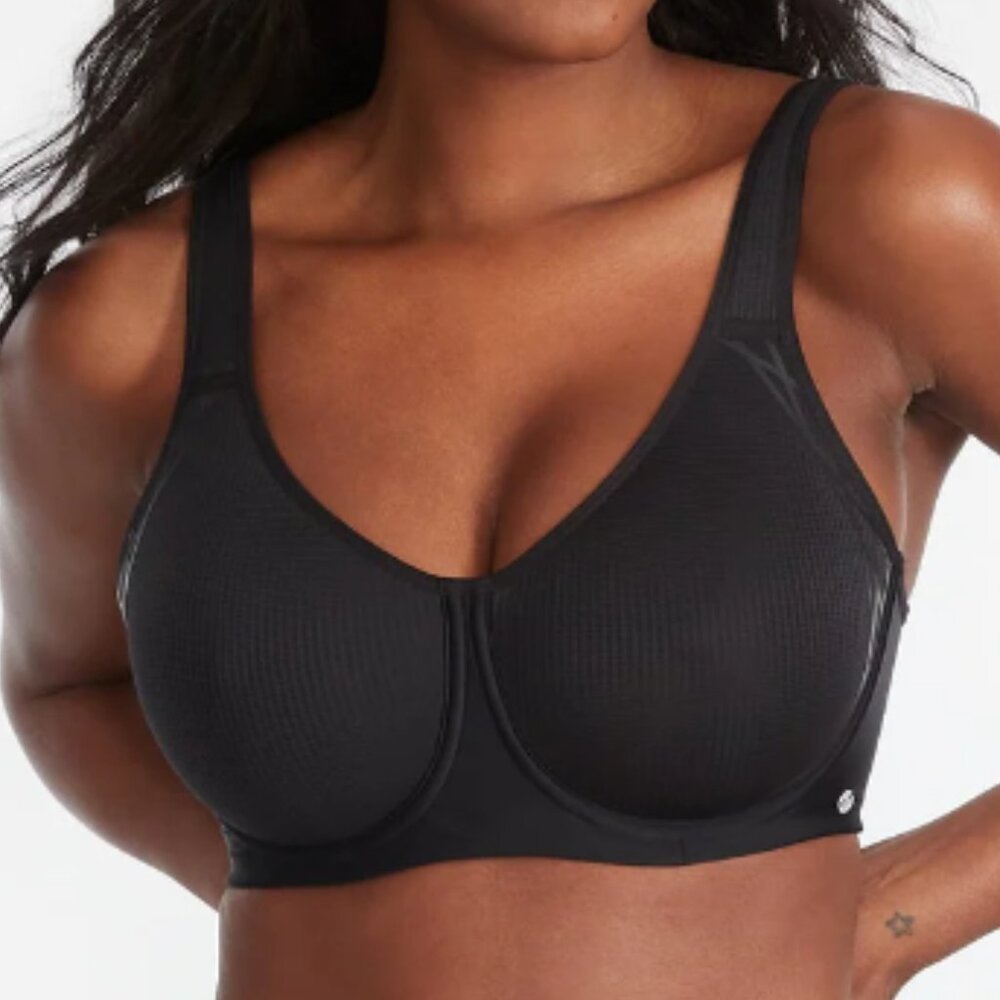 Medium Impact Spacer Sports Bra Workout to Weekend by Body Up Sz 32 DDD